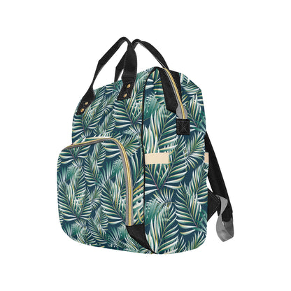 Sun Spot Tropical Palm Leaves hower Curtain Diaper Bag Backpack