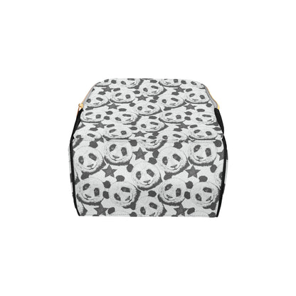 Panda Pattern Print Design A02 Diaper Bag Backpack