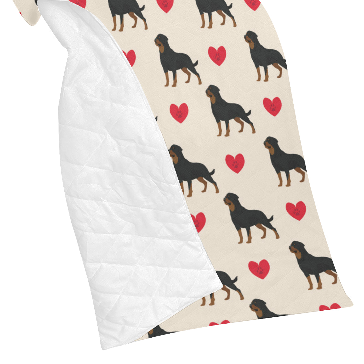 Rottweiler Pattern Print Design A02 Premium Quilt