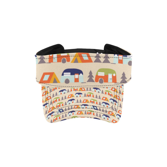 Camper Tent Pattern Print Design 03 Unisex Sun Visor