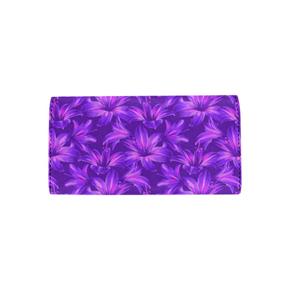 Amaryllis Pattern Print Design AL03 Women's Trifold Wallet