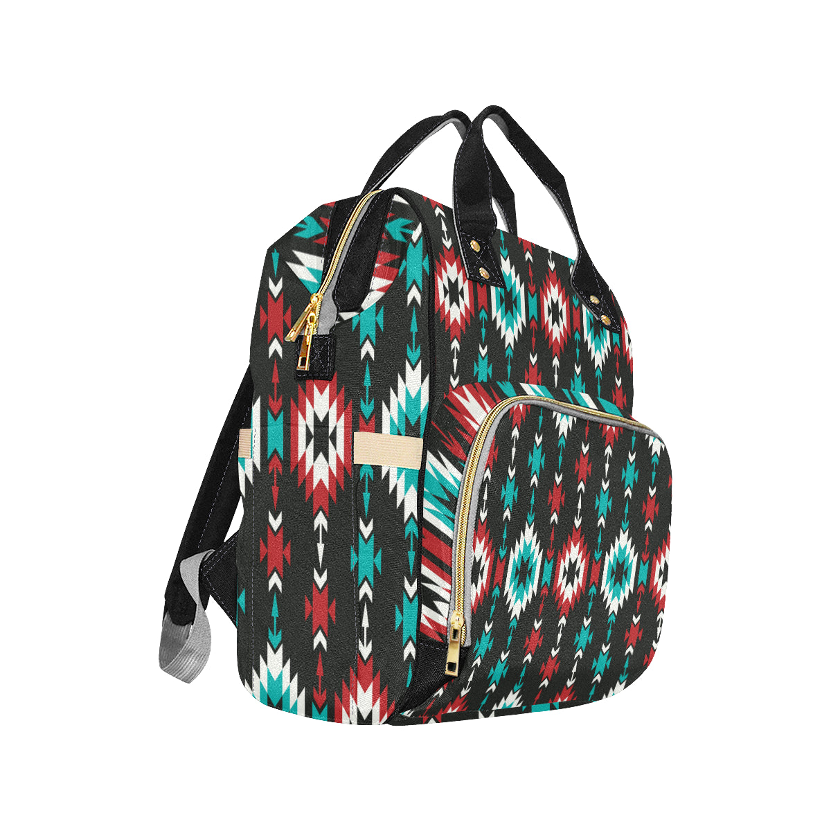 Native Pattern Print Design A08 Diaper Bag Backpack