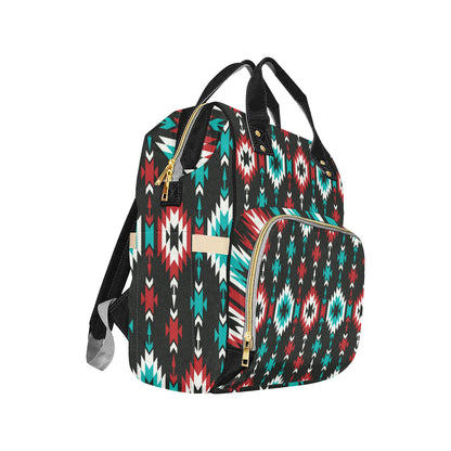 Native Pattern Print Design A08 Diaper Bag Backpack