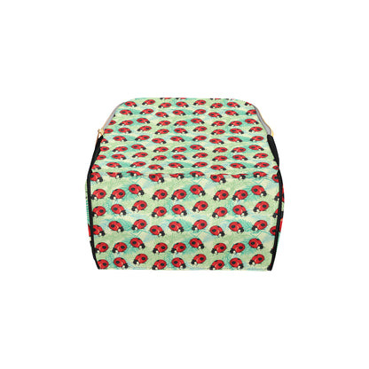 Ladybug Cute Print Pattern Diaper Bag Backpack
