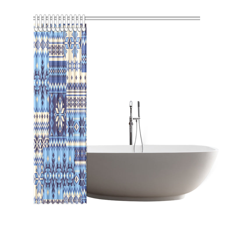 Nordic Pattern Print Design A04 Shower Curtain