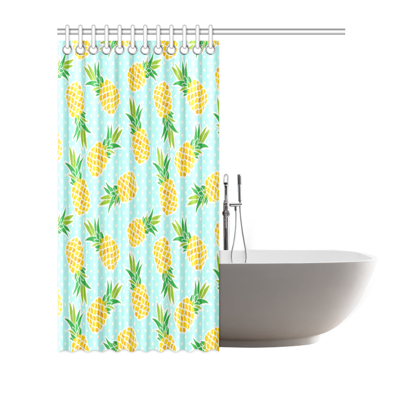 Pineapple Pattern Print Design PP01 Shower Curtain