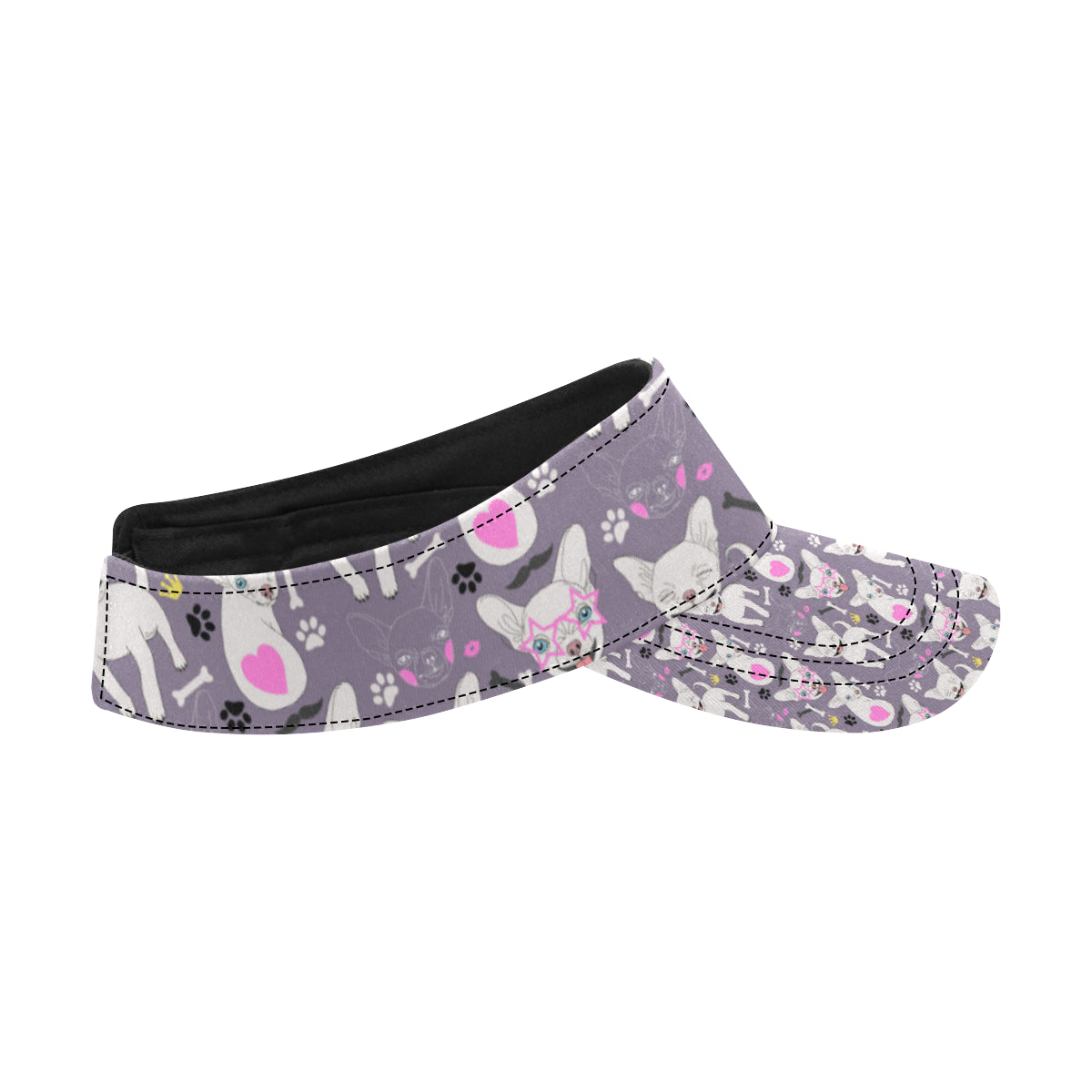 Chihuahua Happy Pattern Unisex Sun Visor