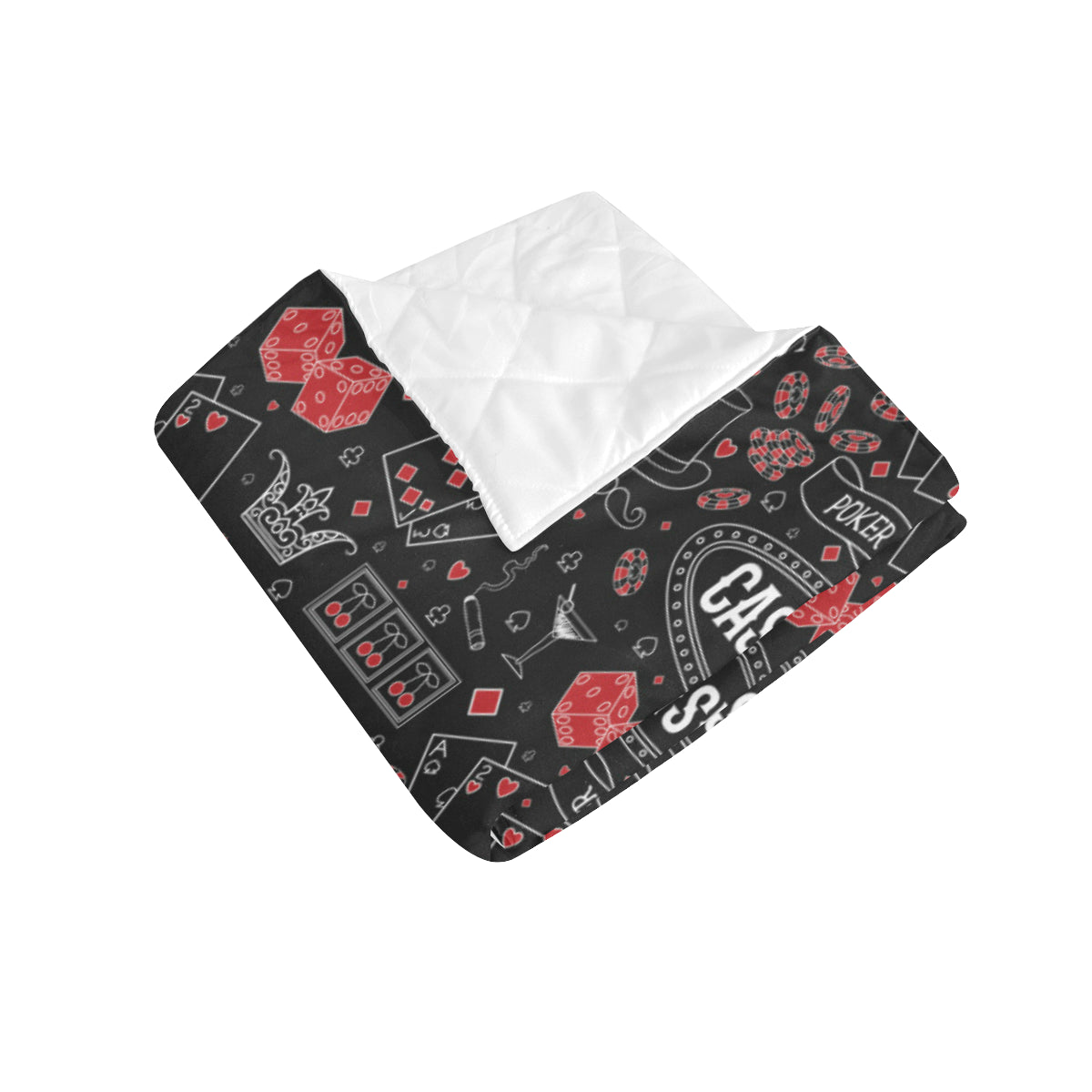 Casino Pattern Print Design 04 Premium Quilt