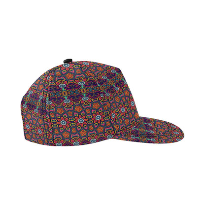 Ethnic Flower Style Print Pattern Snapback Cap