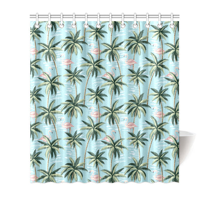 Palm Tree Pattern Print Design PT05 Shower Curtain