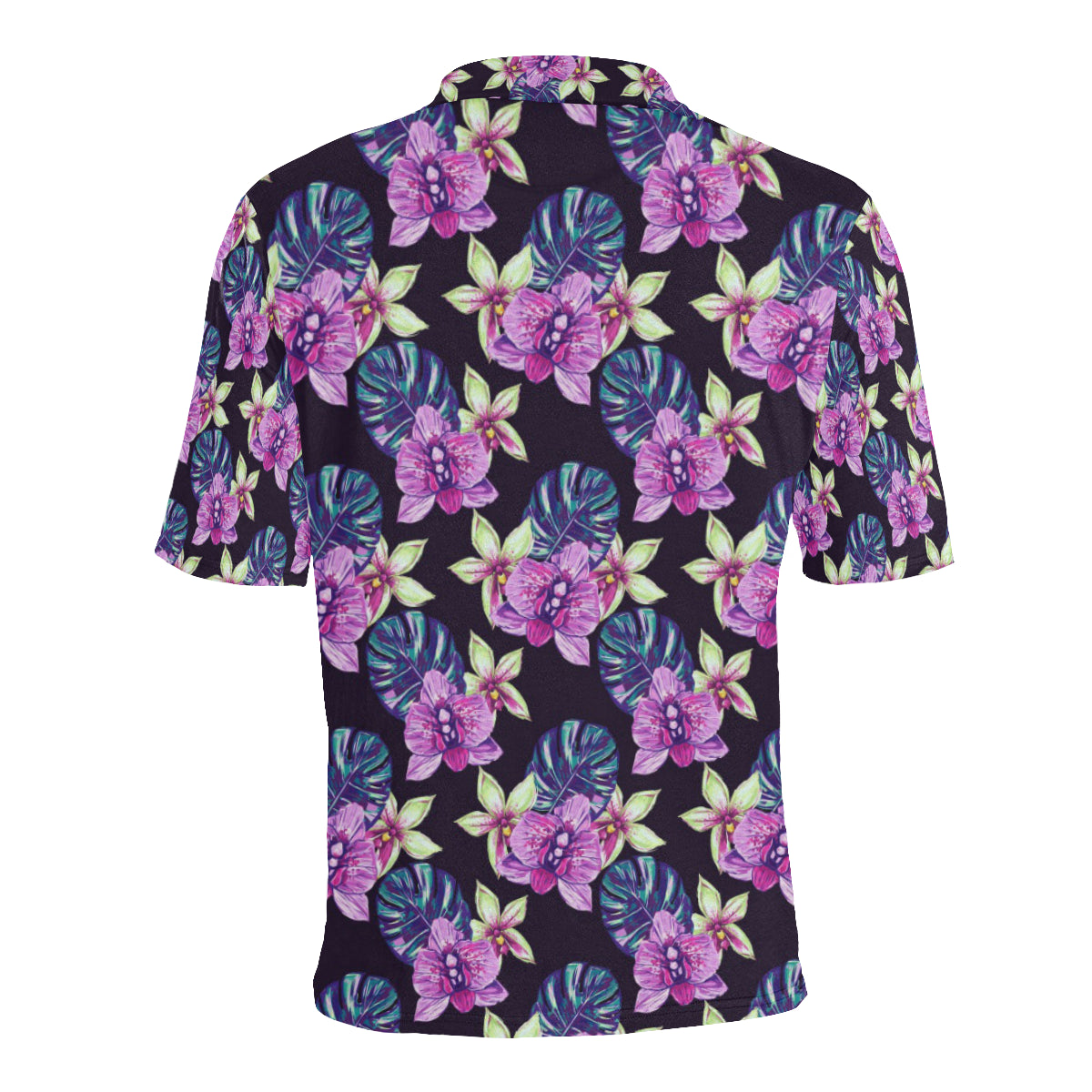 Orchid Pattern Print Design OR010 Men Polo Shirt