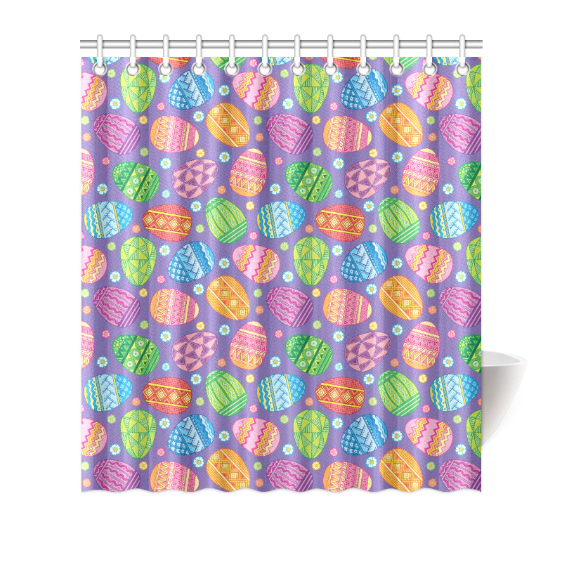 Easter Eggs Pattern Print Design RB010 Shower Curtain