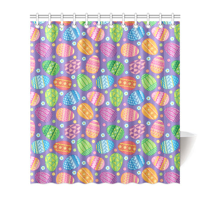 Easter Eggs Pattern Print Design RB010 Shower Curtain