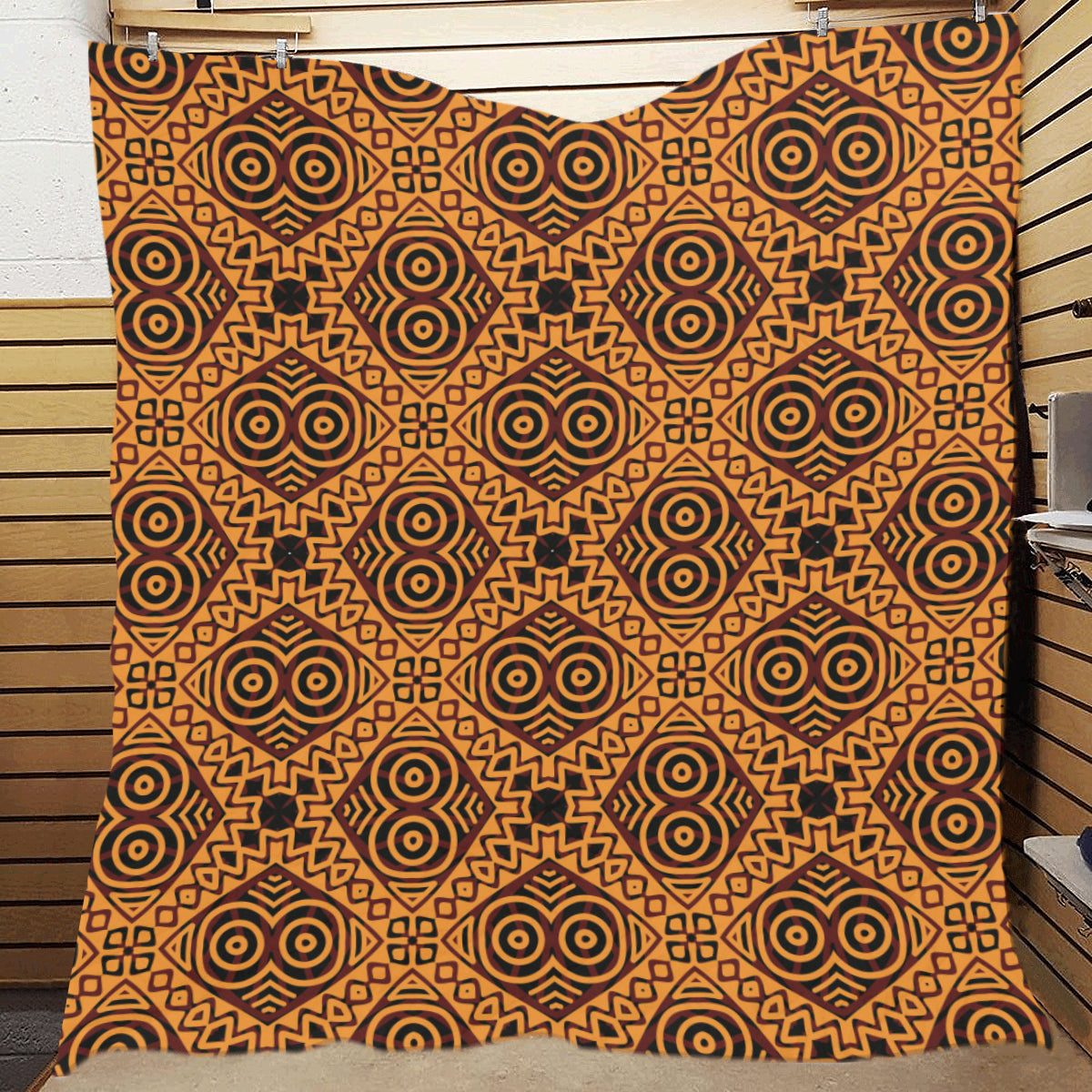 African Pattern Print Design 05 Premium Quilt