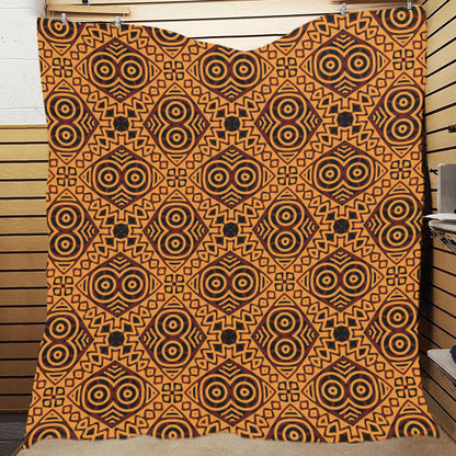 African Pattern Print Design 05 Premium Quilt