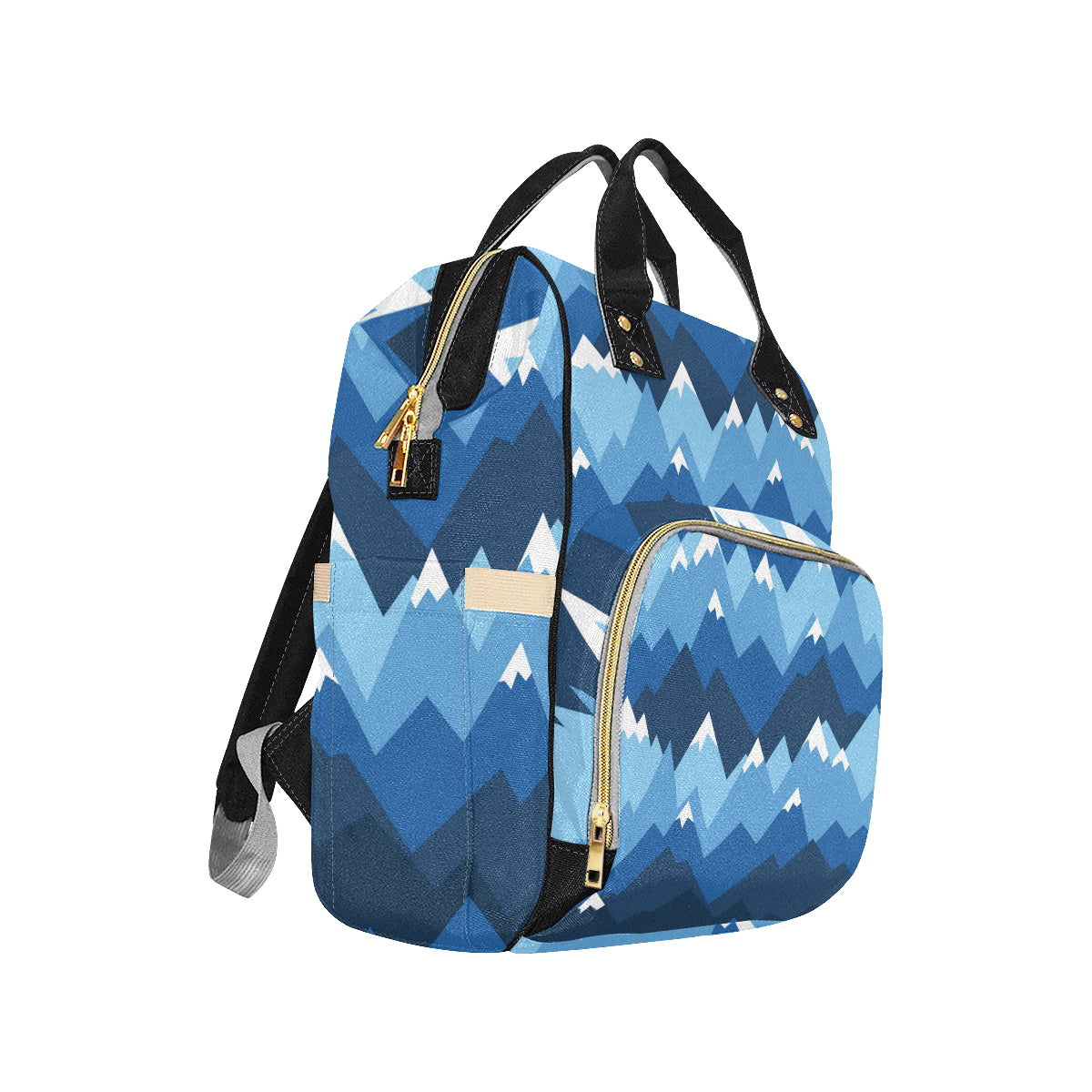 Mountain Pattern Print Design 04 Diaper Bag Backpack