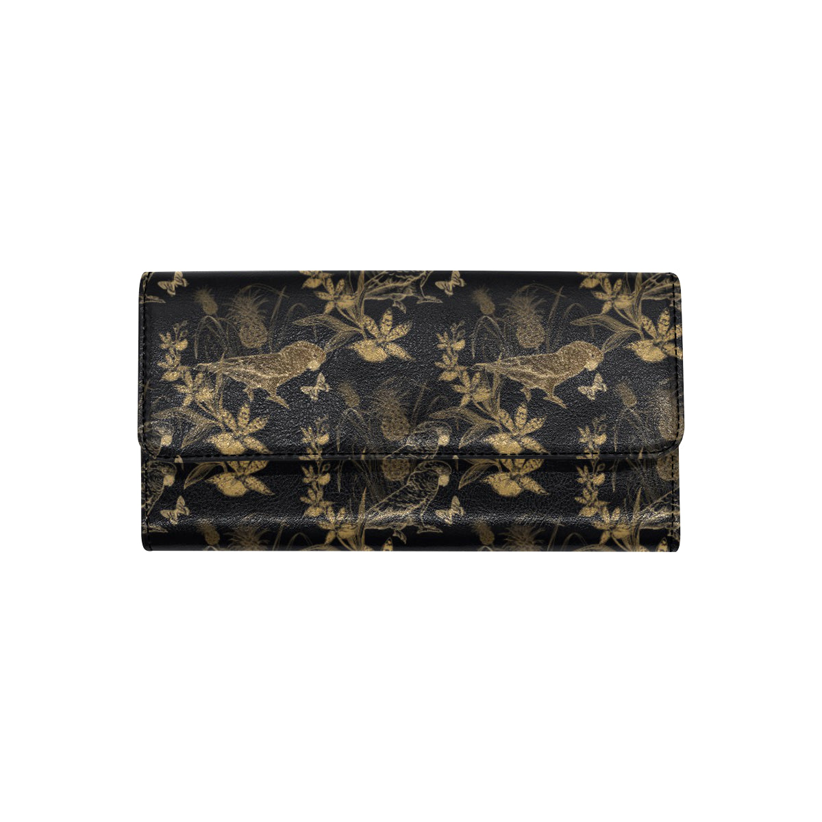 Parakeet Pattern Print Design A05 Women's Trifold Wallet