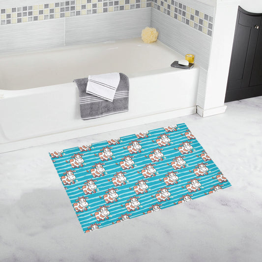 Cow Cute Print Pattern Bath Mat