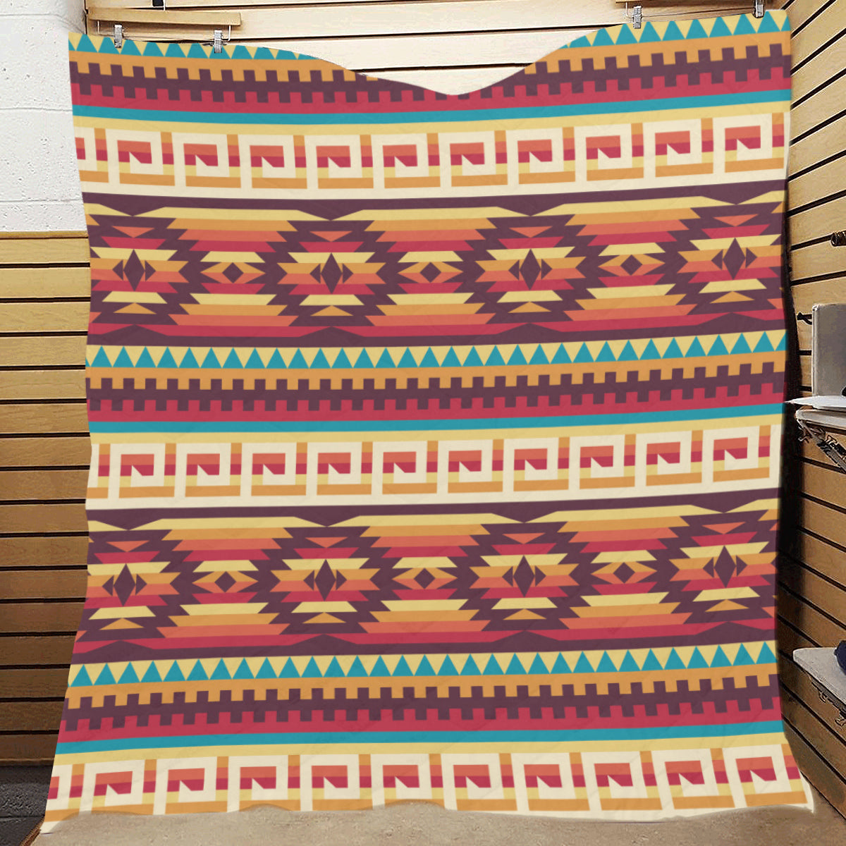Tribal Aztec Vintage Premium Quilt