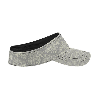 Damask Grey Elegant Print Pattern Unisex Sun Visor