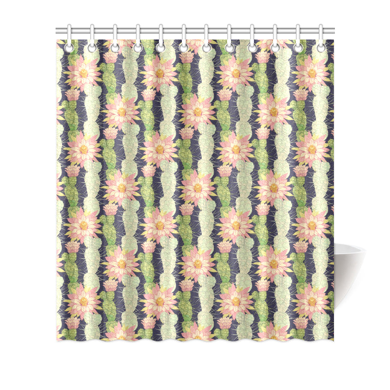 Cactus Pattern Print Design 01 Shower Curtain