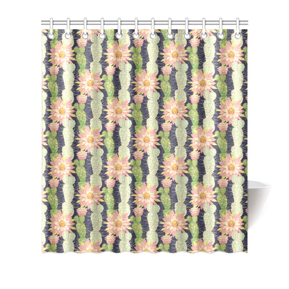 Cactus Pattern Print Design 01 Shower Curtain