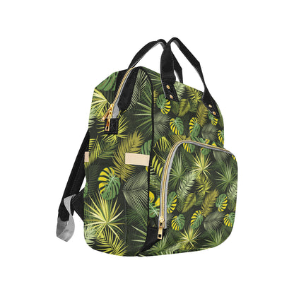 Palm Leaf Pattern Print Design A05 Diaper Bag Backpack