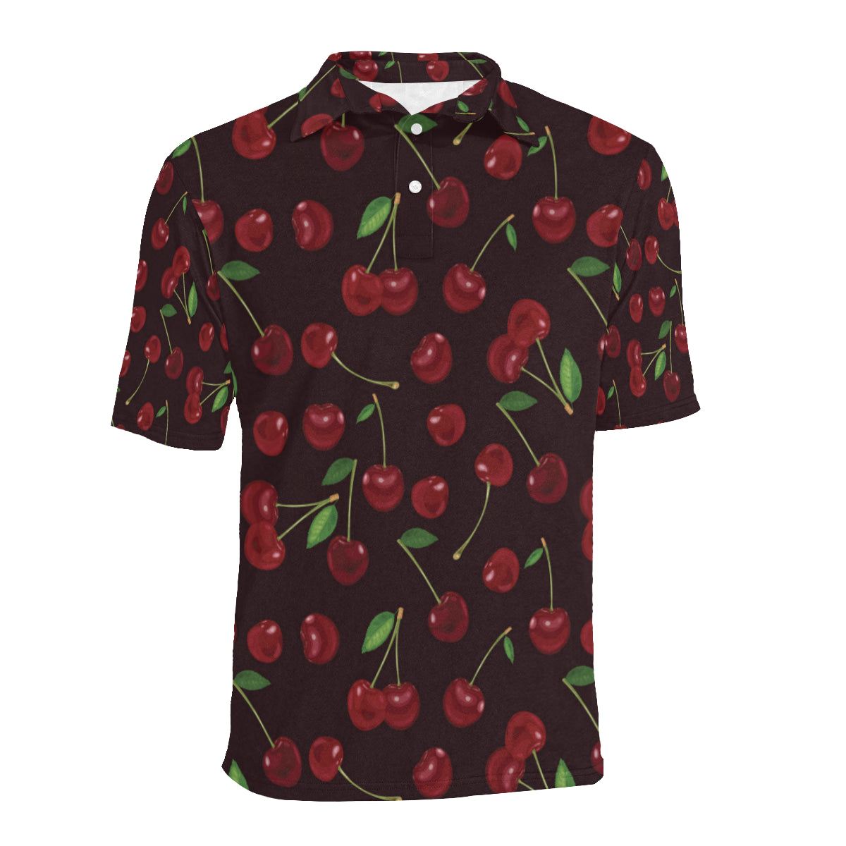 Cherry Fresh Pattern Men Polo Shirt