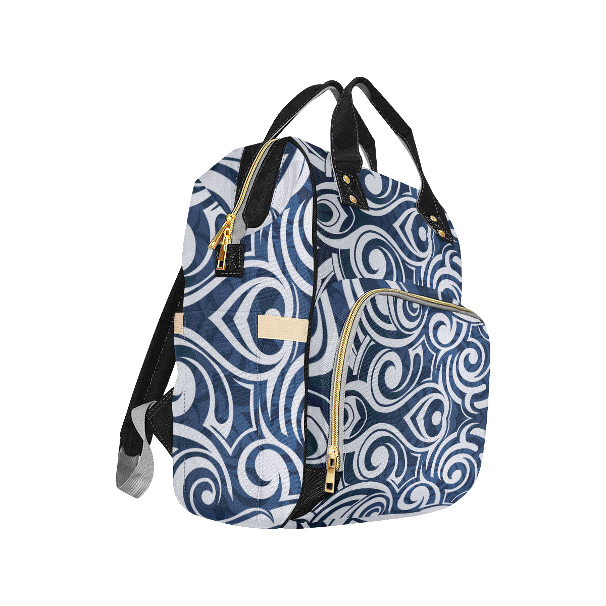 Maori Pattern Print Design 01 Diaper Bag Backpack