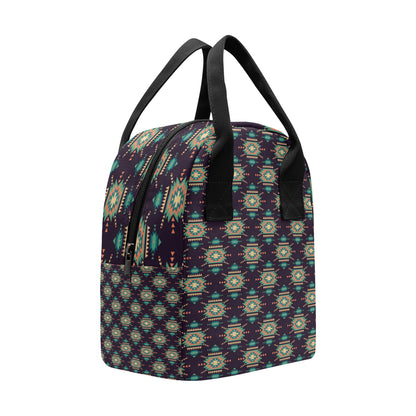 Navajo Geometric Style Print Pattern Insulated Lunch Bag