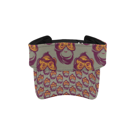 Chimpanzee Pattern Print Design 02 Unisex Sun Visor