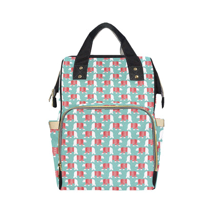 Polar Bear Pattern Print Design A04 Diaper Bag Backpack