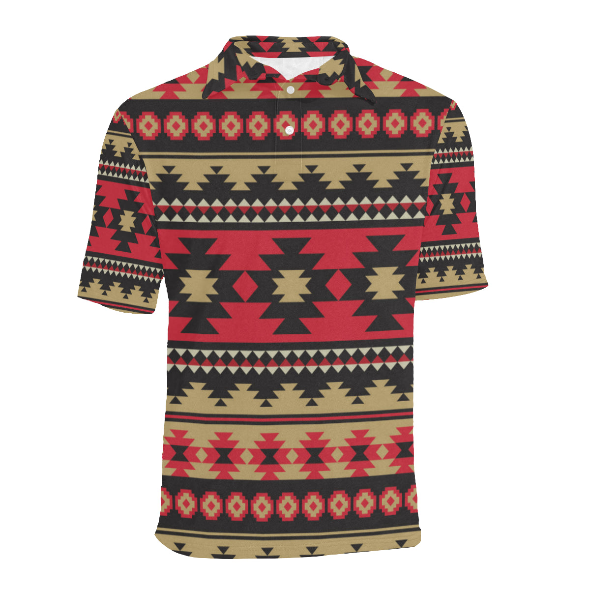 Navajo Pattern Print Design A04 Men Polo Shirt