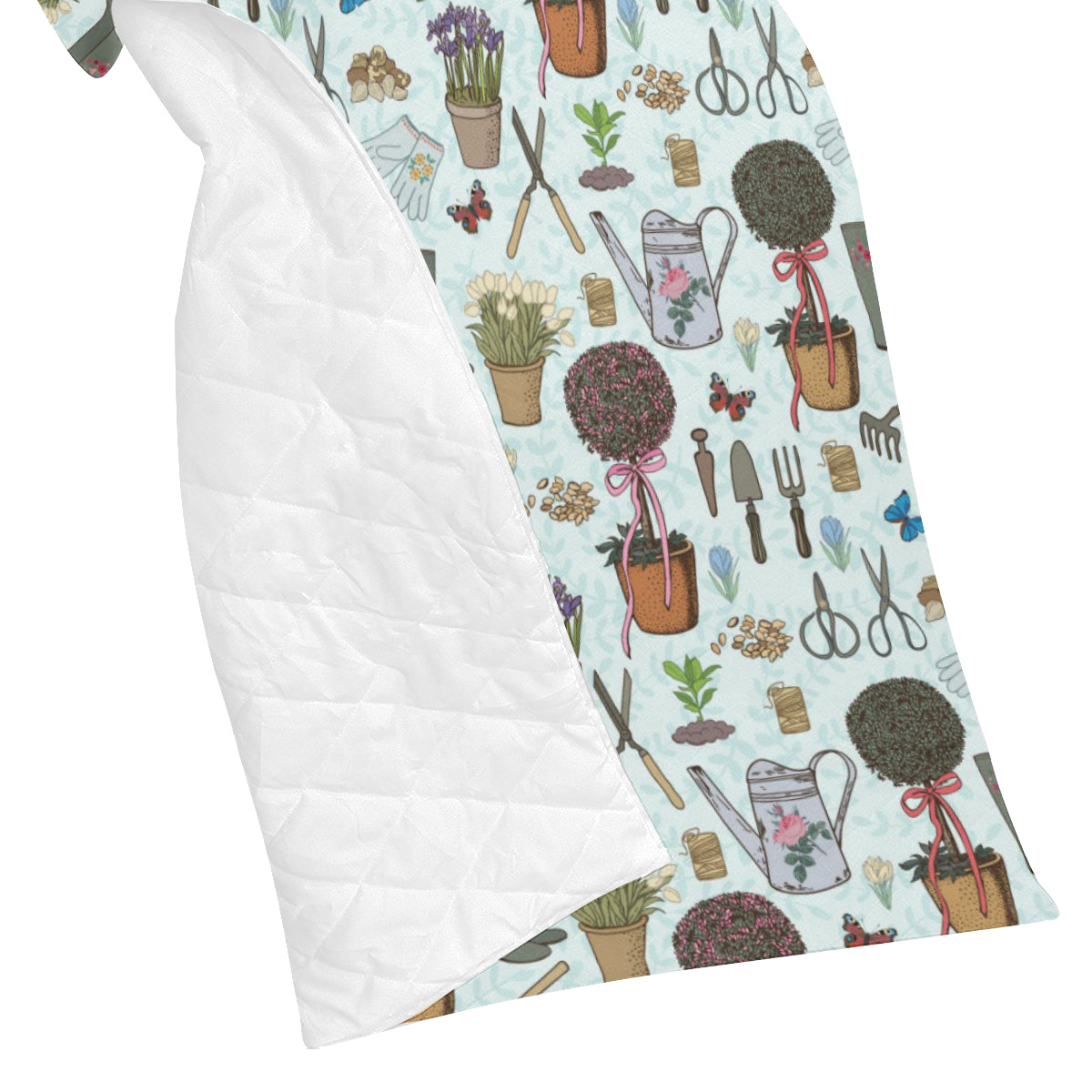 Gardening Pattern Print Design G01 Premium Quilt
