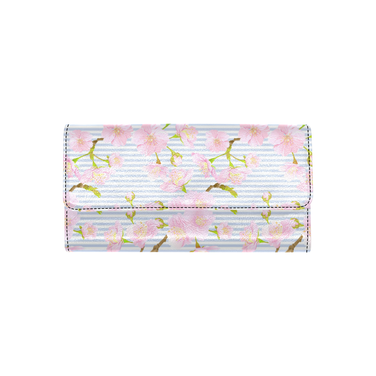 Pink Cherry Blossom Sakura Women's Trifold Wallet