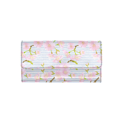 Pink Cherry Blossom Sakura Women's Trifold Wallet