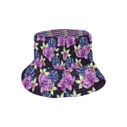 Orchid Pattern Print Design OR010 Unisex Bucket Hat