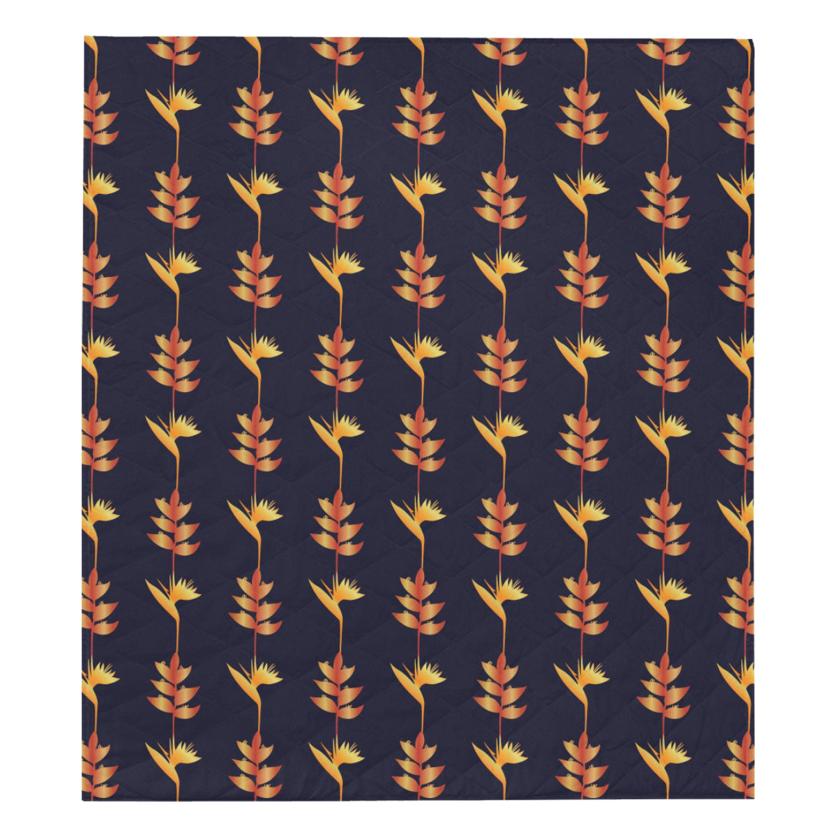 Heliconia Pattern Print Design HL06 Premium Quilt