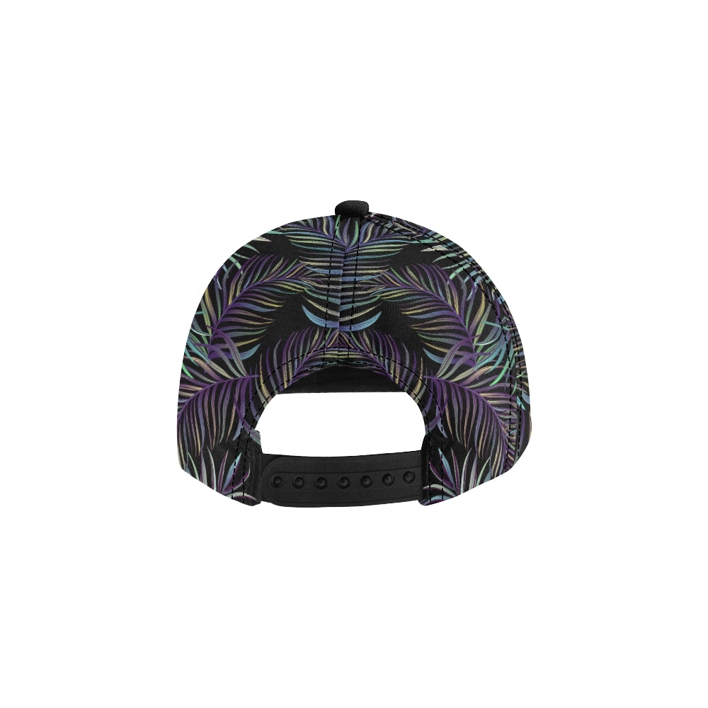 Tropical Palm Leaves Pattern Brightness Snapback Cap