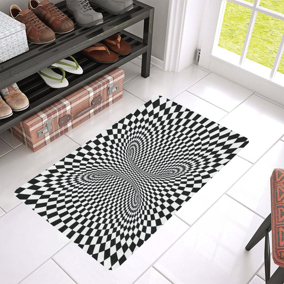 Optical illusion Projection Torus Rubber Doormat