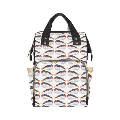 Fugu Pattern Print Design 03 Diaper Bag Backpack