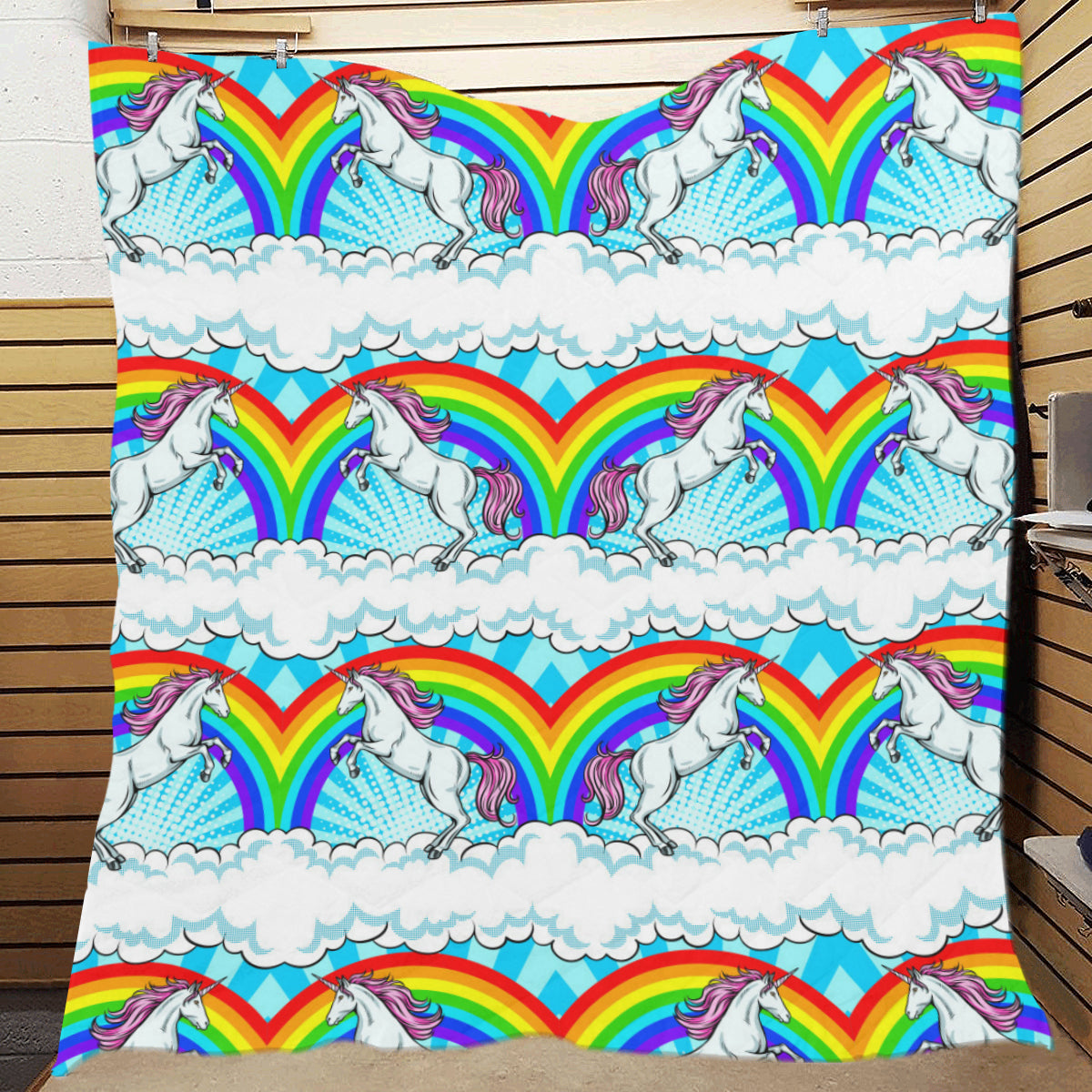 Unicorn Rainbow Premium Quilt