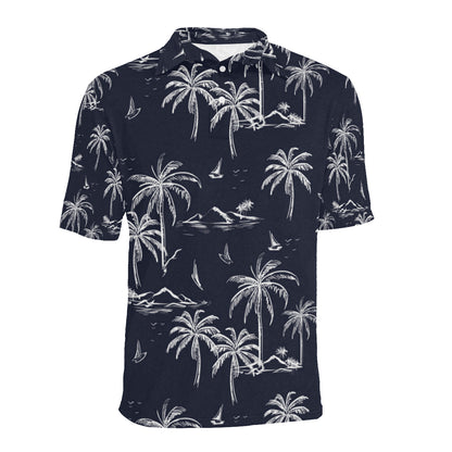Pacific island Pattern Print Design A02 Men Polo Shirt