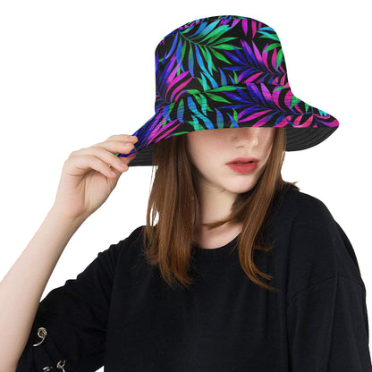 Tropical Flower Pattern Print Design TF010 Unisex Bucket Hat
