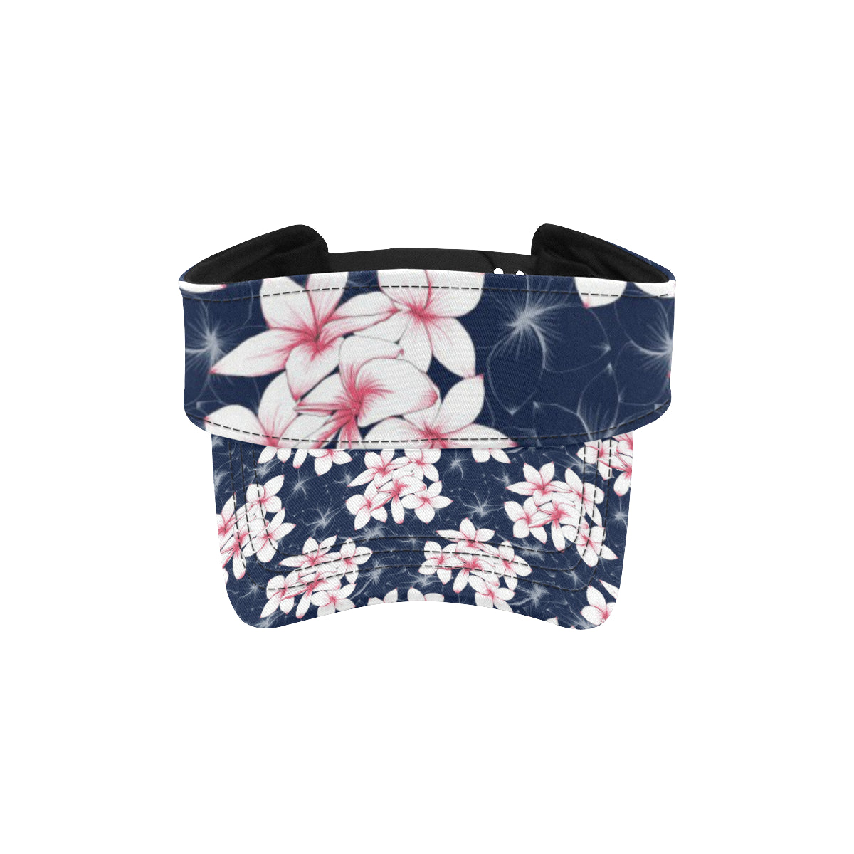 Plumeria Pattern Print Design PM017 Unisex Sun Visor