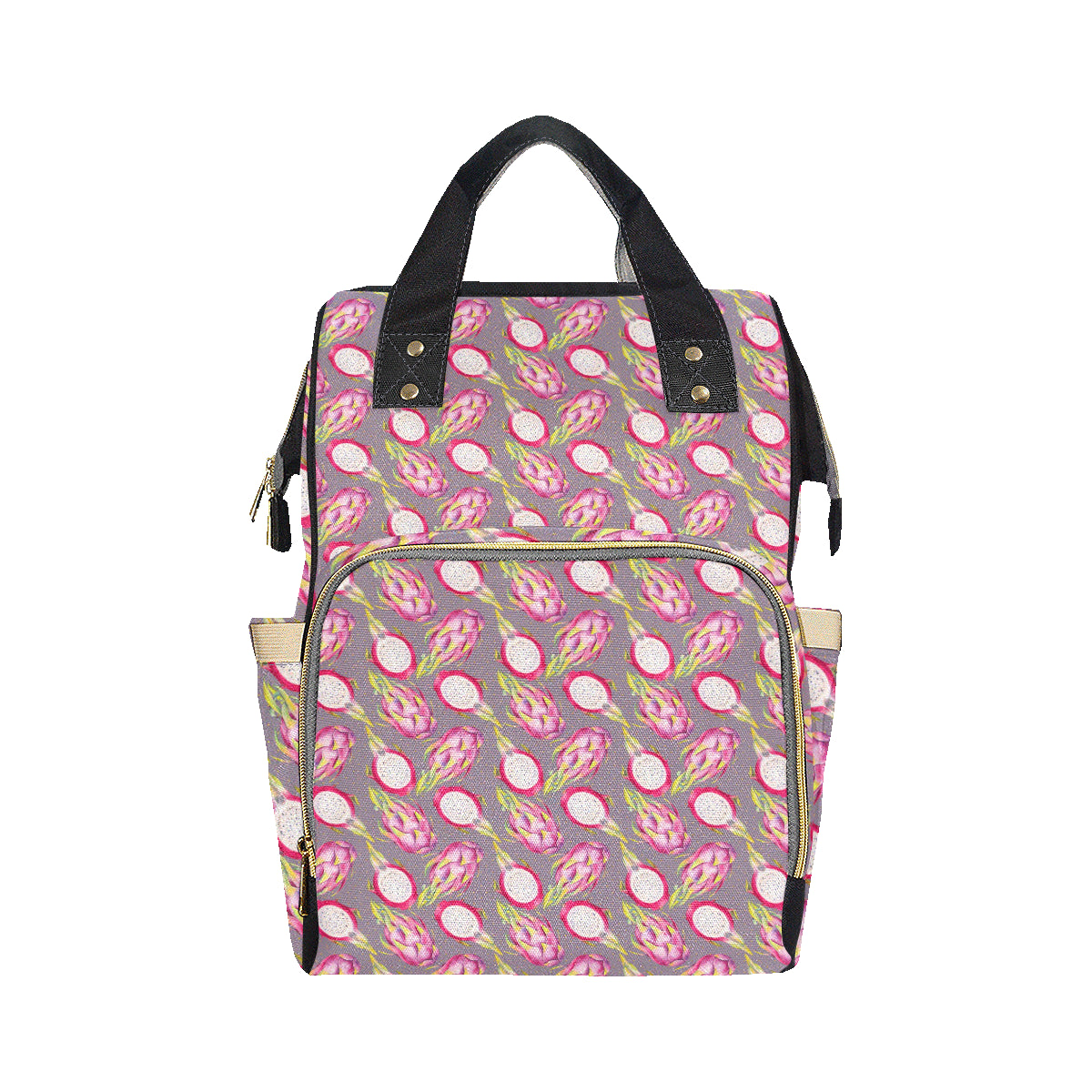 Dragonfruit Pattern Print Design DF03 Diaper Bag Backpack