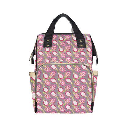 Dragonfruit Pattern Print Design DF03 Diaper Bag Backpack