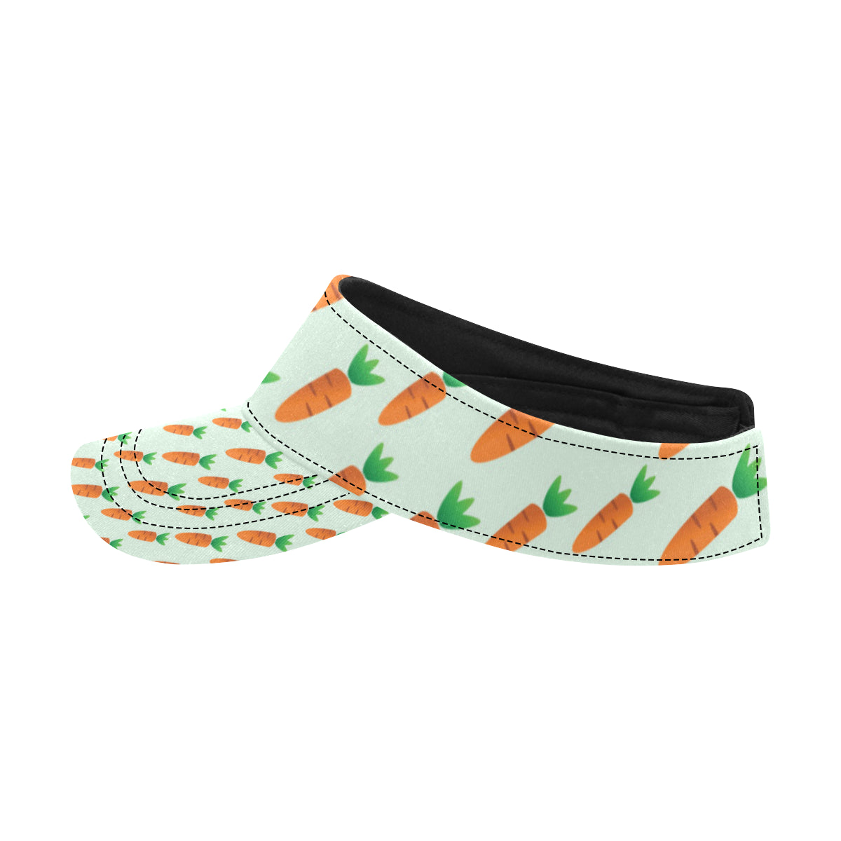 Carrot Pattern Print Design 05 Unisex Sun Visor