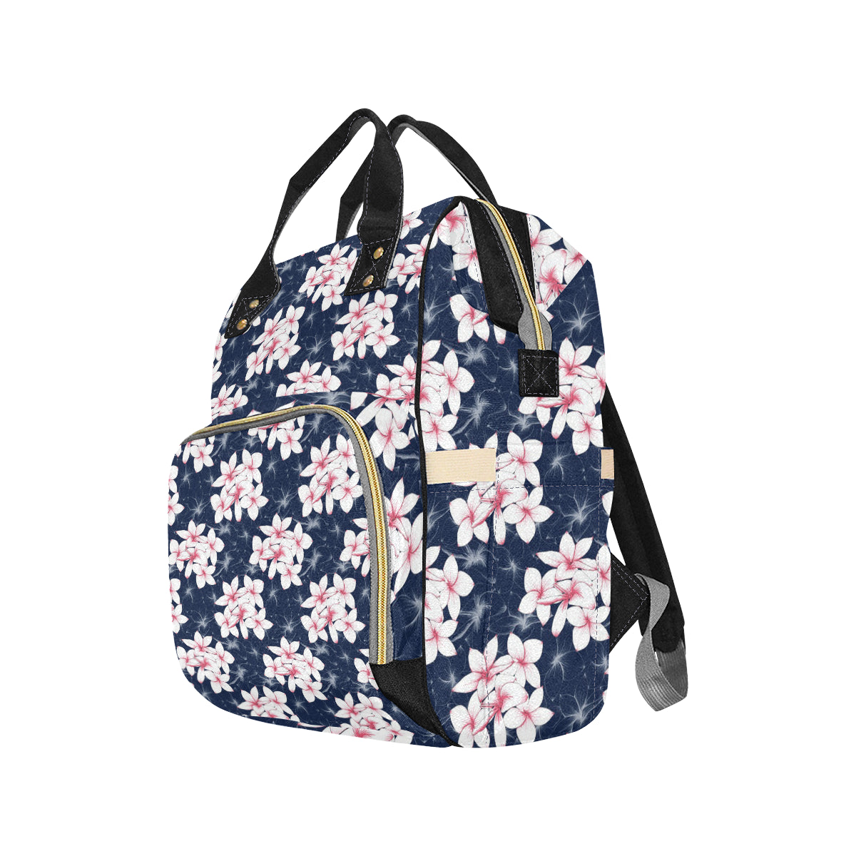 Plumeria Pattern Print Design PM017 Diaper Bag Backpack