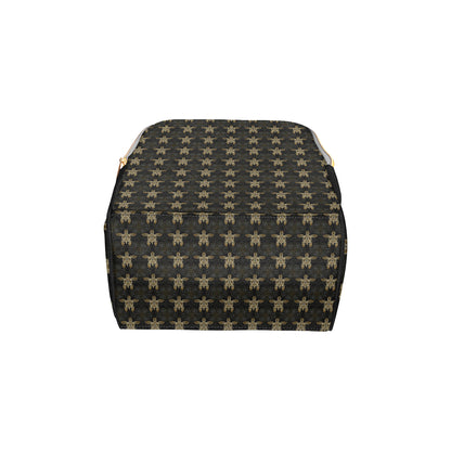 Gold Tribal Turtle Polynesian Design Diaper Bag Backpack